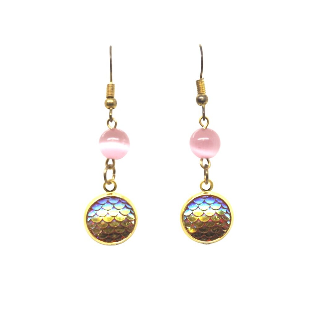 Cat Eye Scale Earrings